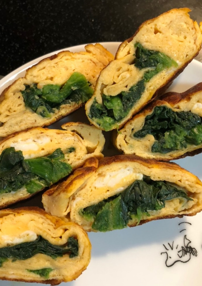 ほうれん草巻き卵焼き-レシピのメイン写真