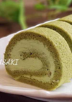 綺麗になれちゃう『抹茶抹茶ロール』-レシピのメイン写真