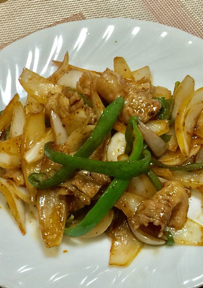 新玉ねぎと豚肉の甘辛味噌炒め-レシピのメイン写真