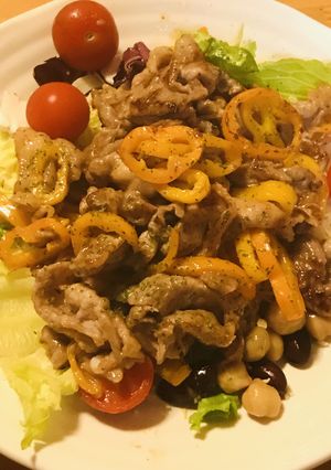 豚肉と輪切りピーマンの炒めもの-レシピのメイン写真