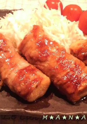ヘルシー＆ボリューム♪豆腐の豚肉巻き-レシピのメイン写真
