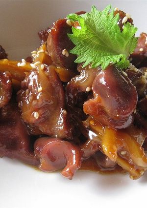 鶏砂肝の甘辛煮-レシピのメイン写真