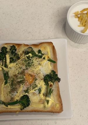 トロトロ卵のトースト　素敵な朝食-レシピのメイン写真