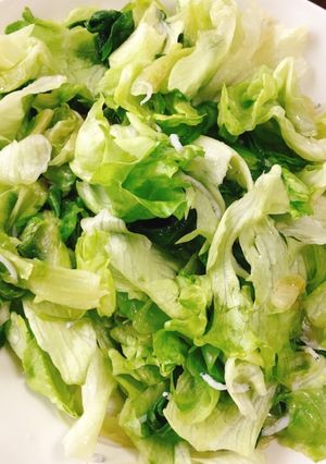 しらすとレタスのレンチン中華風サラダ-レシピのメイン写真