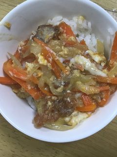 唐揚げリメイク⭐︎親子丼-レシピのメイン写真
