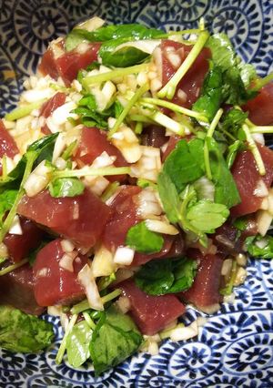 【子どもと作ろう】マグロの新玉ねぎ和え-レシピのメイン写真