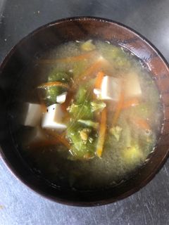 ふきのとうのお味噌汁-レシピのメイン写真