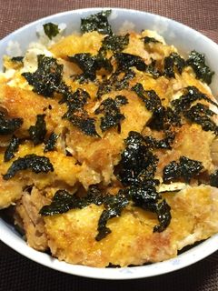 簡単!玉子でとろとろカツ丼!(^^)!-レシピのメイン写真