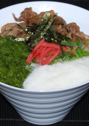 豚バラ肉のふわとろスタミナ丼!(^^)!-レシピのメイン写真