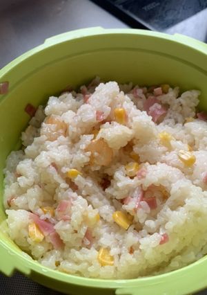 マイヤー圧力鍋　簡単エビピラフ-レシピのメイン写真