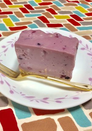 超簡単☆濃厚ブルーベリーレアチーズケーキ-レシピのメイン写真