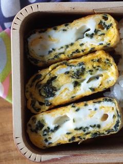 お弁当の卵焼きをアレンジ!海苔入り卵焼き-レシピのメイン写真