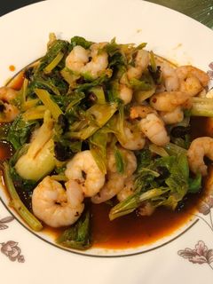 エビとセロリの葉の炒めもの-レシピのメイン写真
