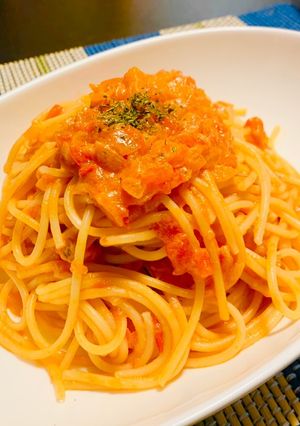 牛乳とトマト缶でトマトクリームパスタ☆-レシピのメイン写真