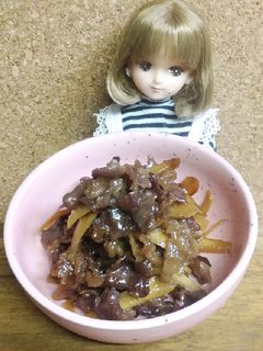 リカちゃん♡牛肉とごぼうの甘辛く炊いたん-レシピのメイン写真