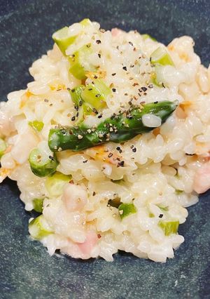 絶品♪桜海老とアスパラのリゾット-レシピのメイン写真