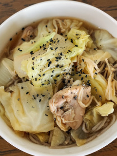 蒸し鶏ちゃん南蛮蕎麦-レシピのメイン写真