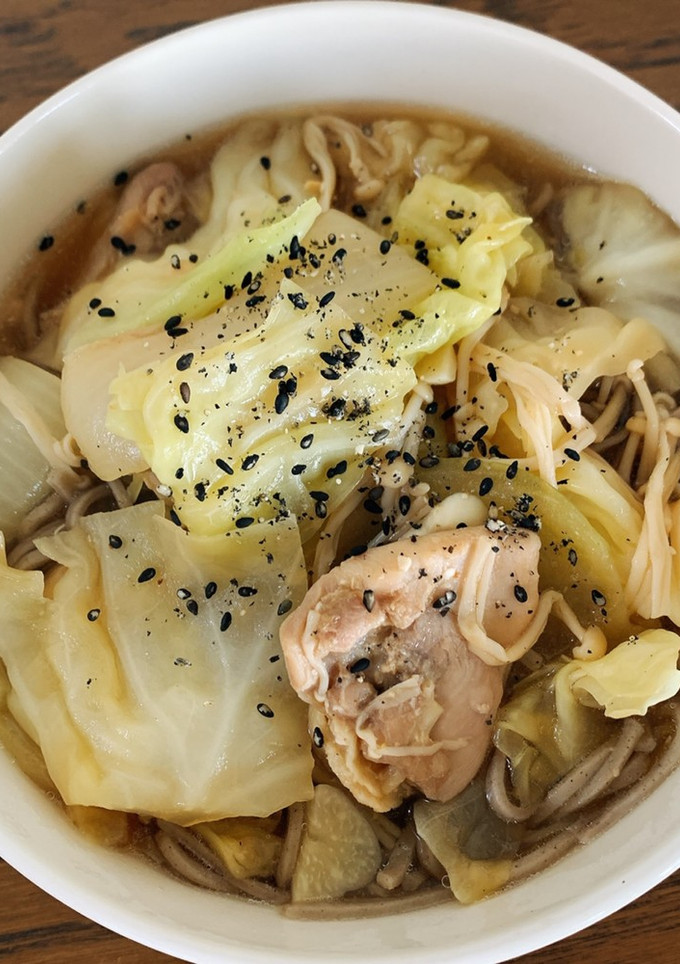 蒸し鶏ちゃん南蛮蕎麦-レシピのメイン写真