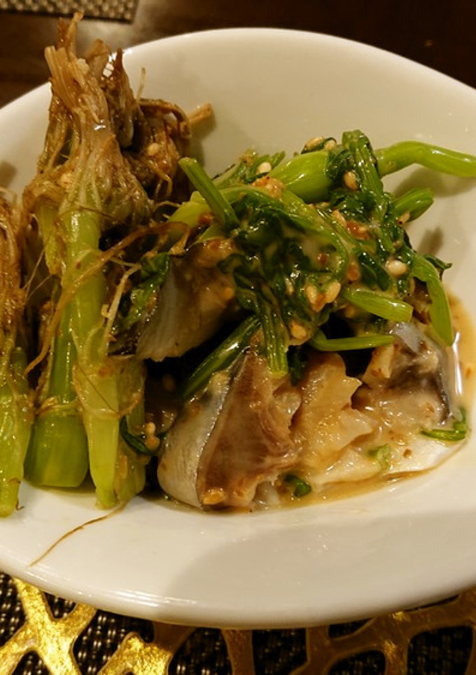 【春副菜】セリと〆鯖のごまドレ和え-レシピのメイン写真