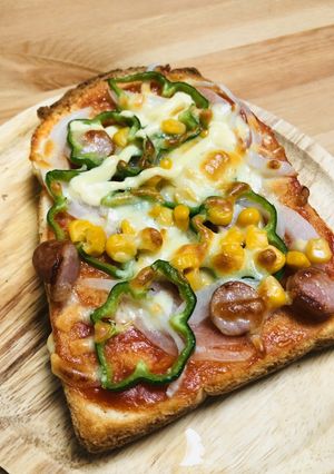 【簡単】食パン1枚のピザトースト-レシピのメイン写真