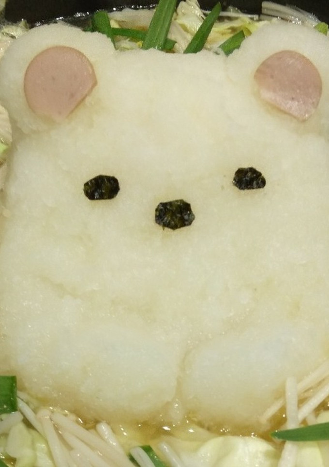 すみっコぐらし　しろくま　みぞれ鍋-レシピのメイン写真