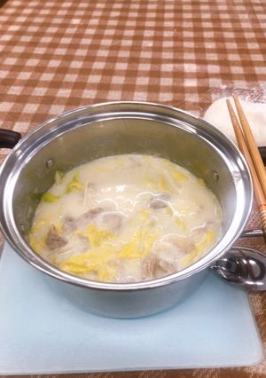 (手抜き)1人で豆乳鍋-レシピのメイン写真