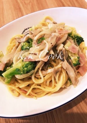 簡単！クリームパスタ-レシピのメイン写真