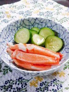 簡単♪胡瓜とカニかまの酢の物-レシピのメイン写真