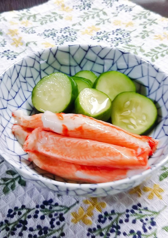 簡単♪胡瓜とカニかまの酢の物-レシピのメイン写真