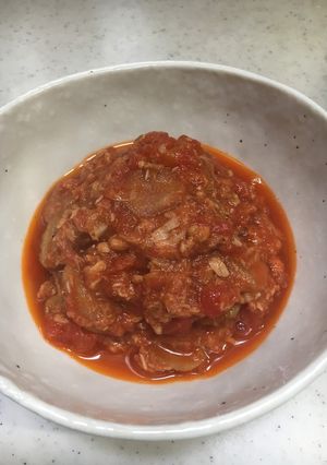 超簡単♫ツナ！トマト！ゴボウの煮物♩-レシピのメイン写真