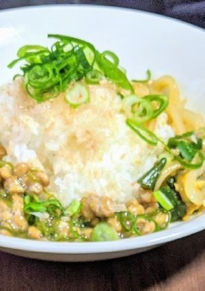 健康的時短！包丁いらずのネバネバ丼-レシピのメイン写真