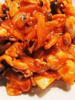 鶏肉とじゃがいものBBQソース炒め-レシピのメイン写真
