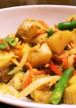 じゃがいものツナカレーマヨ炒め-レシピのメイン写真