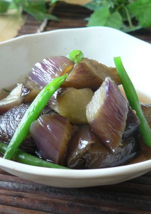 水なしで煮るナスの煮物♪-レシピのメイン写真