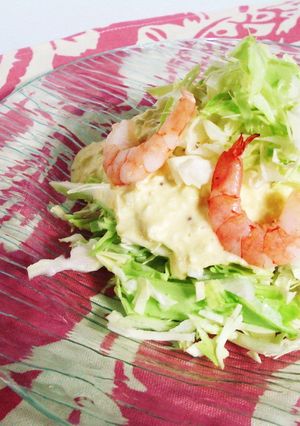 キャベツのボリューム豆腐かけサラダ-レシピのメイン写真