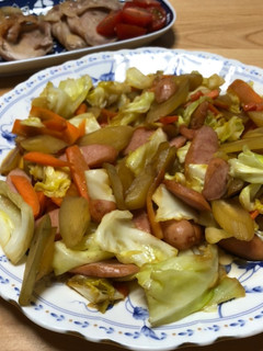 うちの味!キャベツとヤーコンの炒め物♪-レシピのメイン写真