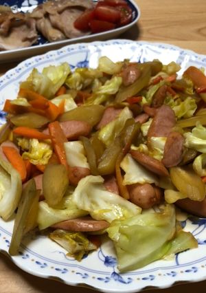 うちの味！キャベツとヤーコンの炒め物♪-レシピのメイン写真