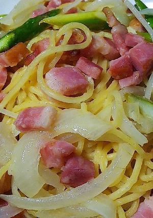 アスパラベーコンのレモンパスタ-レシピのメイン写真