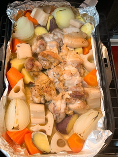 魚焼きグリルで鶏肉と根菜のグリル-レシピのメイン写真