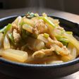 大根と大根葉と油揚げの炒り煮