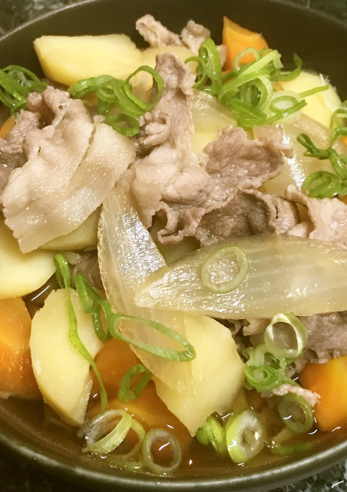 豚肉を炒めずしゃぶしゃぶ仕上げの肉じゃが-レシピのメイン写真