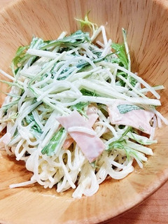 水菜の春雨サラダ-レシピのメイン写真