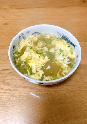 ライスペーパーで卵スープ-レシピのメイン写真