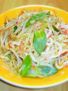 節約焼きうどん 醤油味-レシピのメイン写真