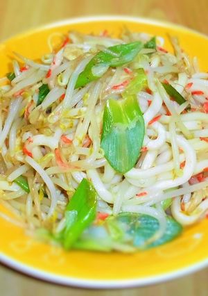 節約焼きうどん 醤油味-レシピのメイン写真