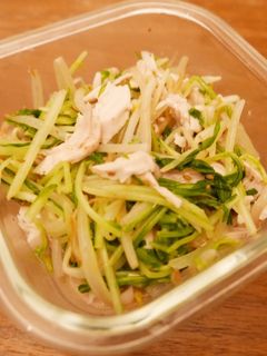 ささみともやしと水菜の棒棒鶏風和え物-レシピのメイン写真