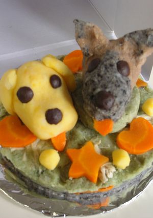 犬用ジャガケーキ!-レシピのメイン写真