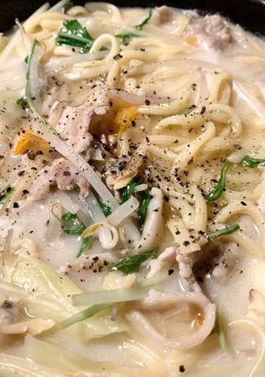 簡単、スープから作るちゃんぽん！-レシピのメイン写真