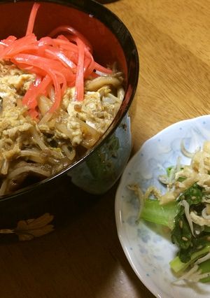 丼(舞茸・薄切り肉・もやし)-レシピのメイン写真