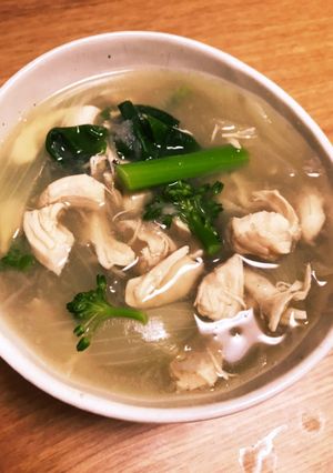 ササミと玉ねぎのすりおろし蓮根スープ-レシピのメイン写真